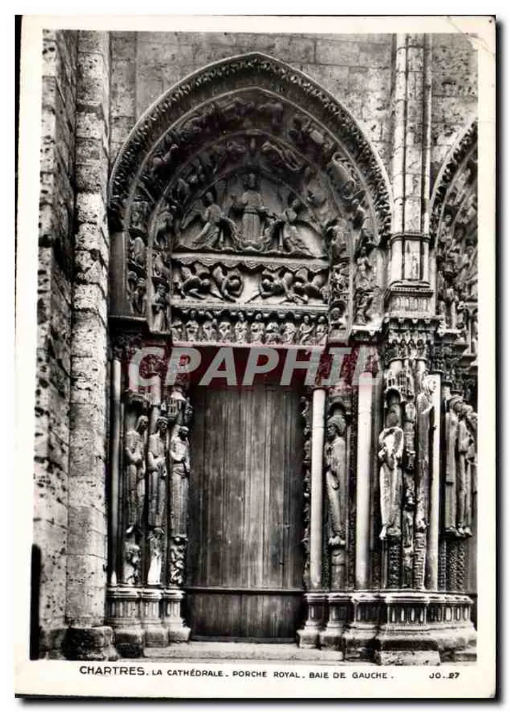 Chartres. Die Kathedrale. Königlicher Portal. Linke Fensteröffnung — Jo. 87 - Vorderseite