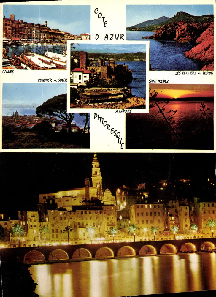 Costa Azul — Locais pitorescos — Edições de Arte Altiar, Nice - Frente