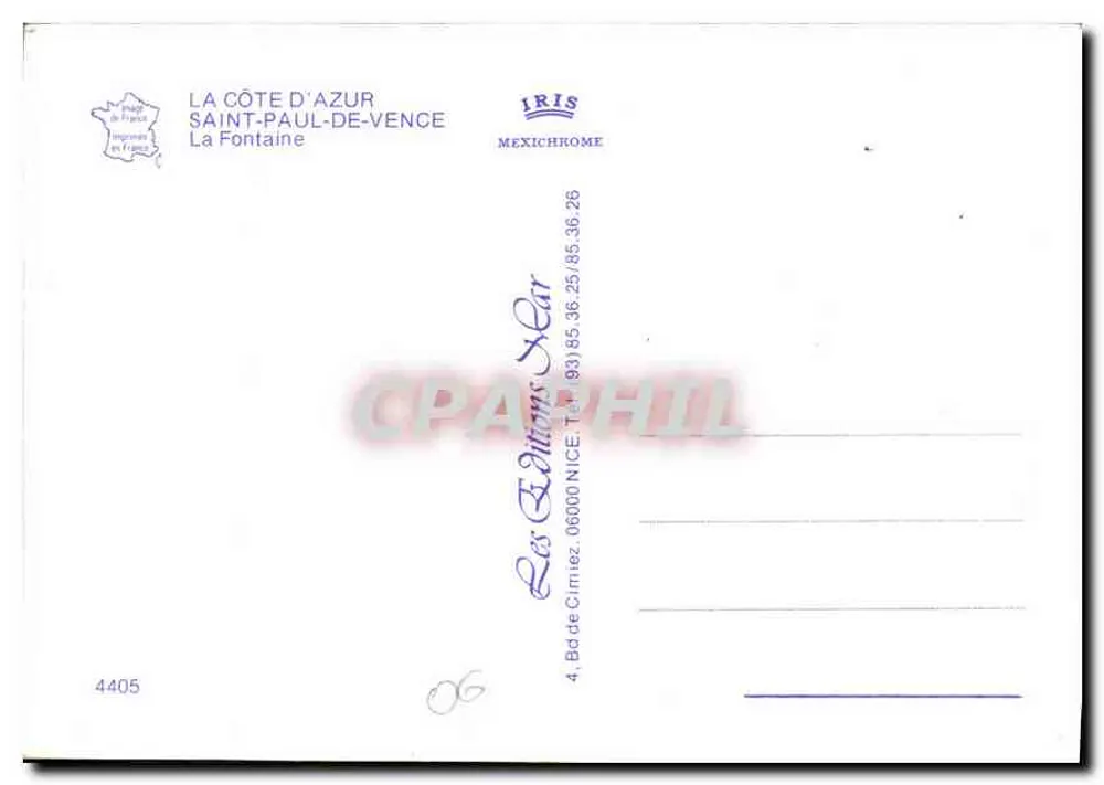Fontaine — Saint-Paul-de-Vence — Les Éditions NICE - Verso