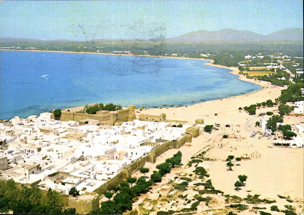 Hammamet (Tunesien) : Der Bergfried und die Mauern — Farbkarte — Verlag Natürliche Farben, Nr. RH 17 - Vorderseite