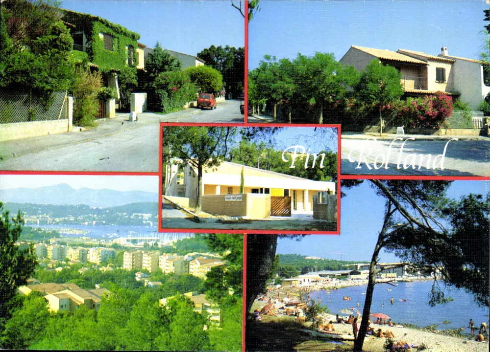 Pin Rolland — Vista panorâmica e praia — Edições Aris Béliers - Frente
