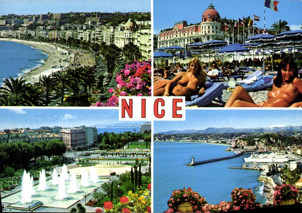 Nice — Panoramablick und Strand — Les Editions Gilletta - Vorderseite
