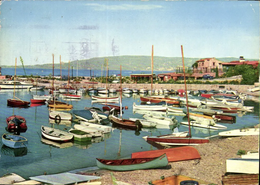 Hafen von Cap d'Antibes - Juan les Pins — La Côte d'Azur, unbekannter Verlag, Nr. 7-170 - Vorderseite