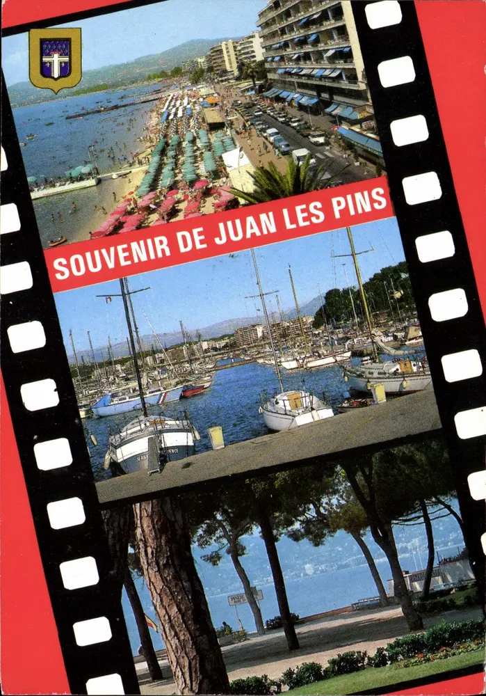 Juan-les-Pins — recordações de praia e porto — editor FISA, série 5344 - Frente