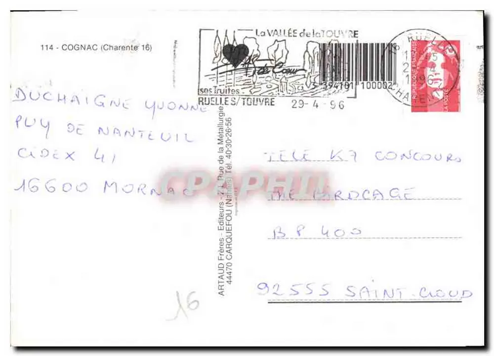 No País do COGNAC — Vignoble Charentais — Artaud Editores - Verso