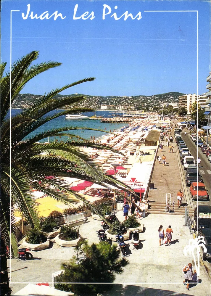 Juan Les Pins — praia e porto — Editions M. Ajuria, n° 6160-10 - Frente