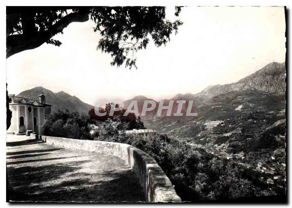 Menton - N.-D. de l'Annonciade und die Berge — Procure des Maisons du Levant, Marseille - Vorderseite