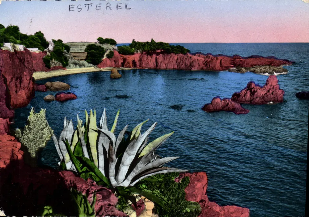 Calanque de l'Esterel — rochers rouges — Éditions SEPT, Nice - Frente
