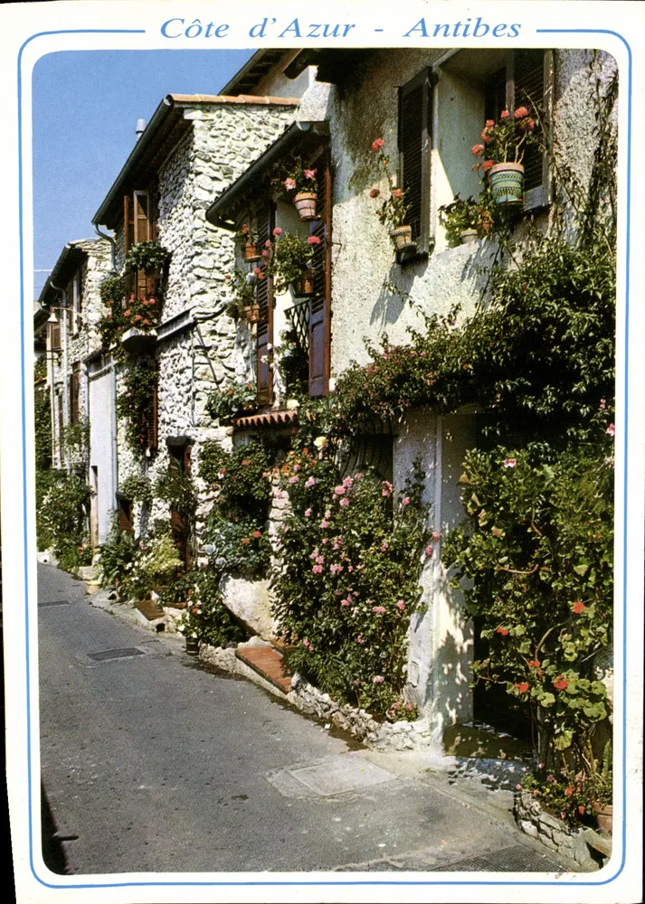 Côte d'Azur - Antibes — pittoreske Straße — Éditions S.E.A. - NICE - Vorderseite