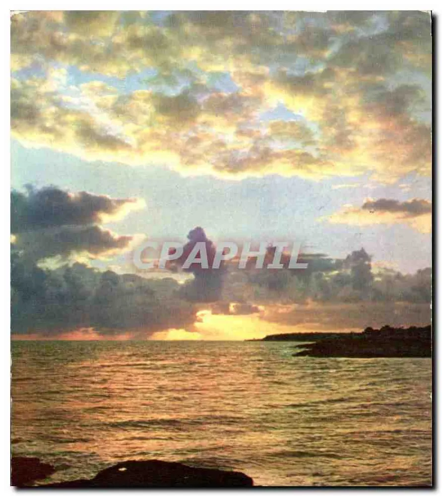 Pôr do sol sobre o mar — Cores e Luz da França — Editor não visível - Frente