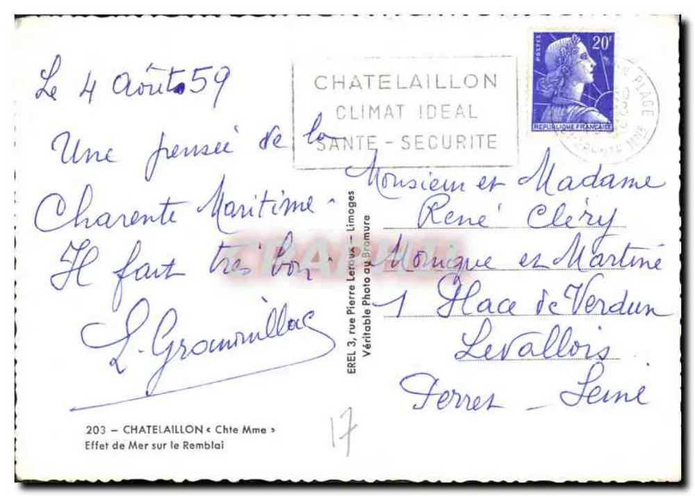 Efekt morza na wydmie — Châtelaillyon — EREL - Rewers
