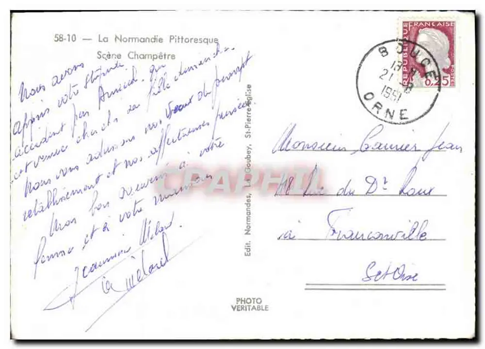 Landelijke scène — De pittoreske Normandië — Uitg. St-Pierre-Église - Achterkant
