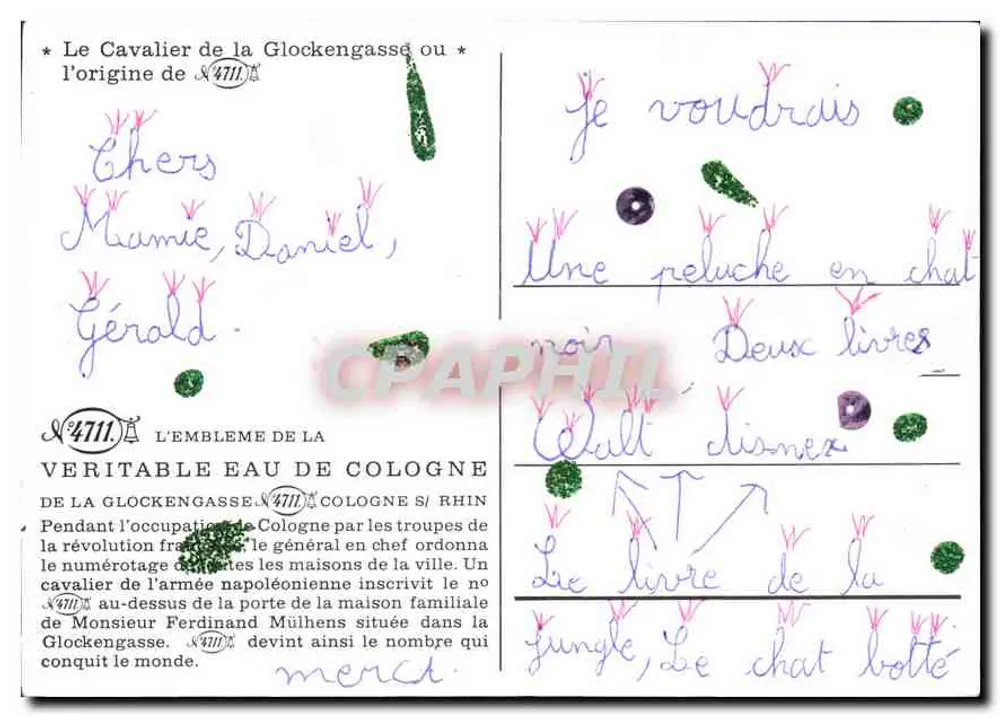 O Cavaleiro da Glockengasse — lenda n°4711 — editor desconhecido - Verso