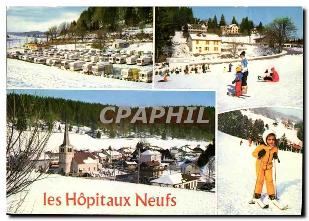 les Hôpitaux Neufs — vista panorâmica e atividades de esqui - Frente