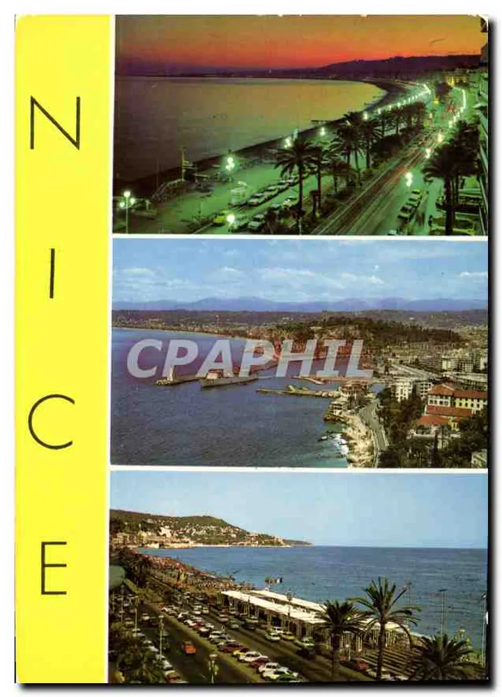 Nice — vista da promenade dos Ingleses e do porto - Frente