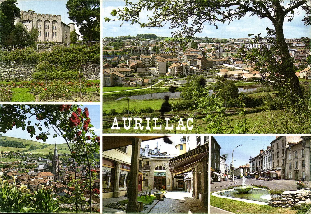 Aurillac — Panoramablick und Sehenswürdigkeiten — Luxusausgabe - Vorderseite
