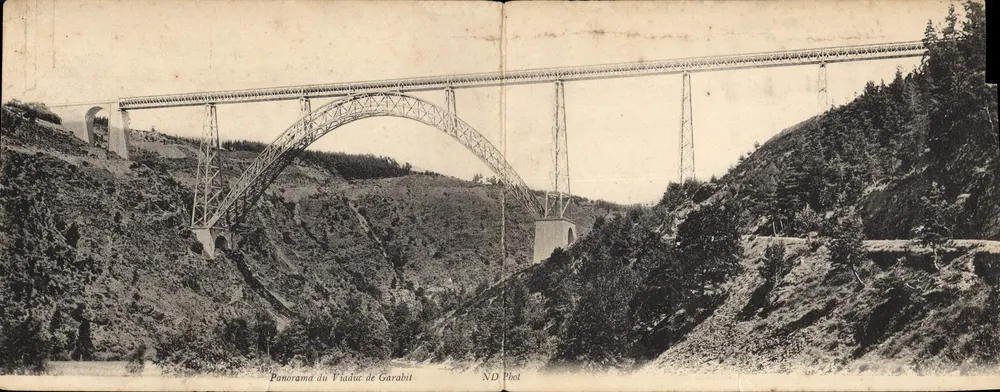 Viadotto di Garabit — Panorama — ND Phot - Recto