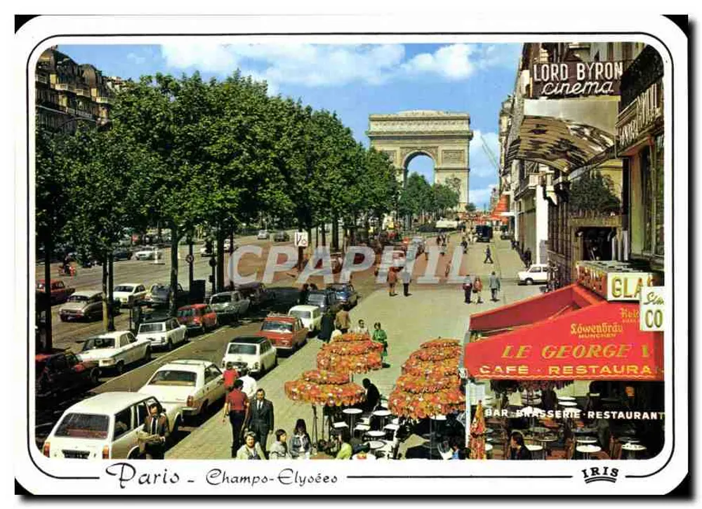 Paris - Champs-Élysées — vista do Arco do Triunfo — Éditions CHANTAL, Paris - Frente