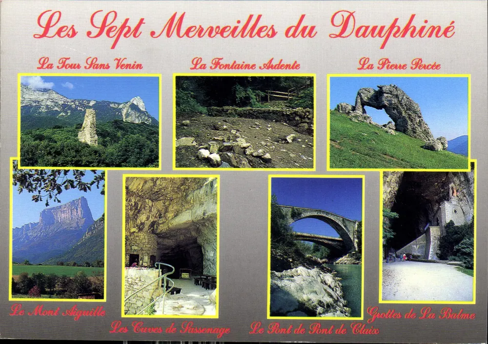 As Sete Maravilhas do Dauphiné — As Sete Maravilhas do Dauphiné — Edições Flashing Arts, Grenoble - Frente