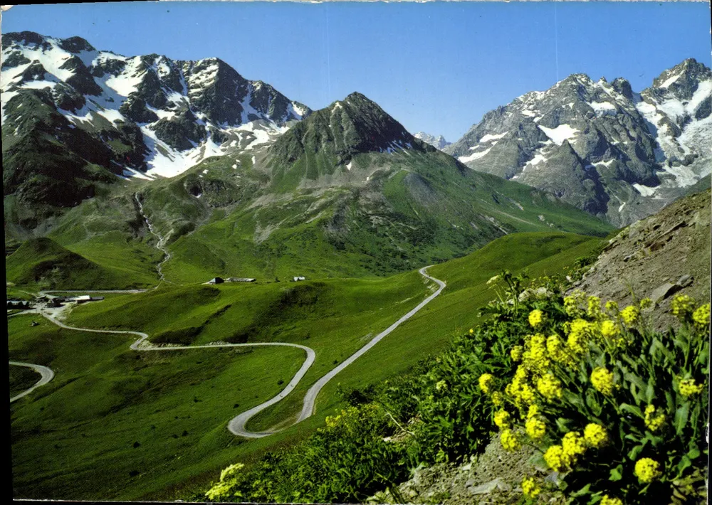 Col du LAUTARET (Höhe 2058 m) — Route du Col du Galibier, Massifs du Combeynot und de la Meije — SPADÈM Editions - Vorderseite