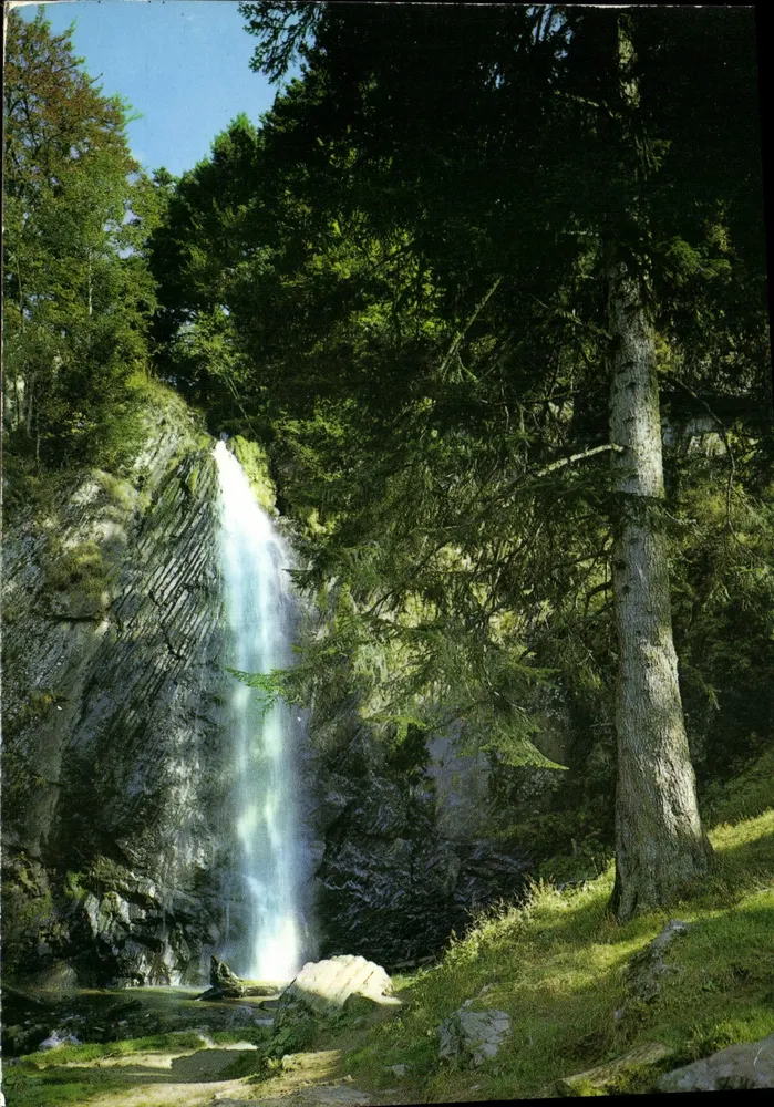 Cascata di Villard — Bellissimo sito montano — Edizioni Sporel & Delaunay - Recto