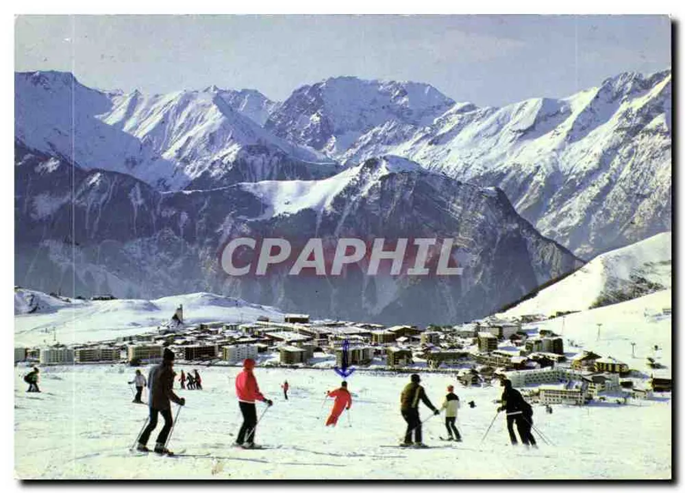 Alpe d'Huez — stacja narciarska — wydawca Grenoble - Awers
