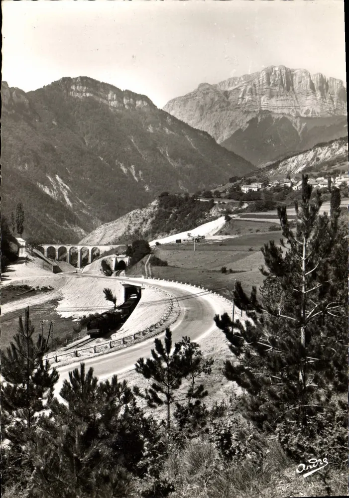 Winterstraße der Alpen — Zwischen Grenoble und dem Col de la Croix Haute — Kunstausgabe Andrés - Vorderseite