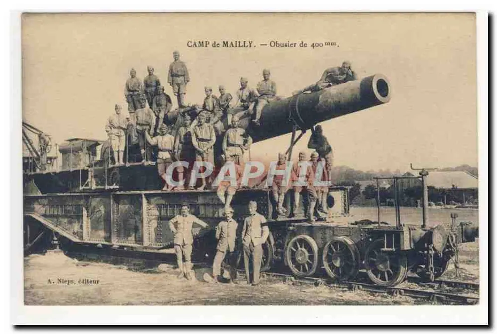 Camp de Maillé — 400 mm Haubitze — A. Nieps, Verlag - Vorderseite