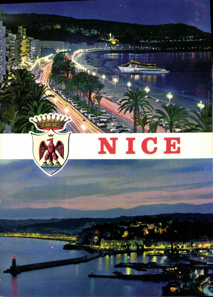 Nice — vista noturna — Edições GILLET-TEA - Frente