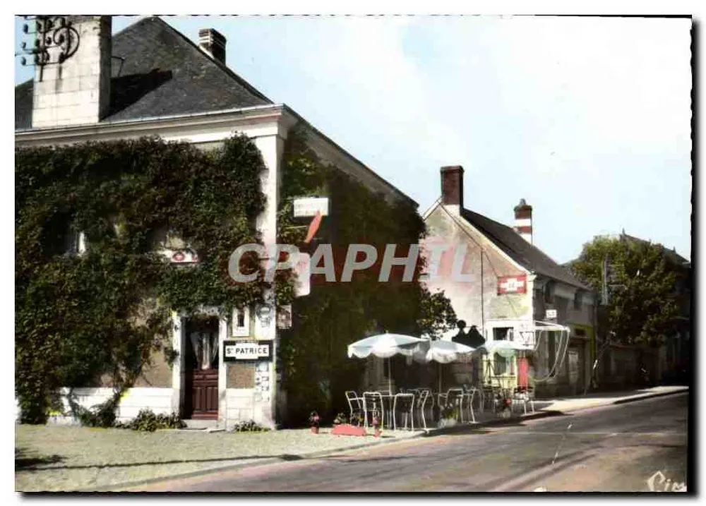 Saint-Patrice — Ansicht der Straße mit Café — Drucker Wagon (71. S.&L.) - Vorderseite