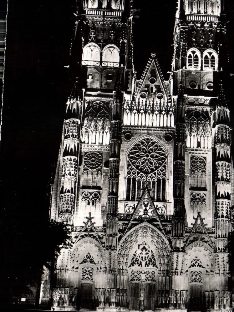 Kathedrale von Tours — beleuchtet — Edition 'Les Donjon' - Tours - Vorderseite