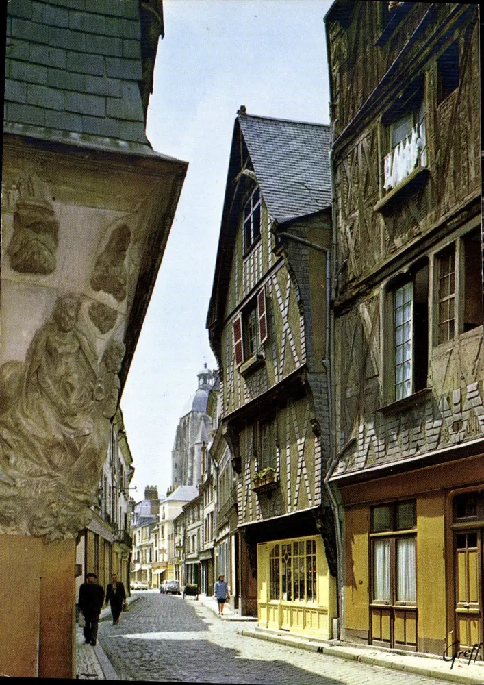 Ansicht einer Straße in Tours — Verlag Greff, Nr. 371/547 - Vorderseite