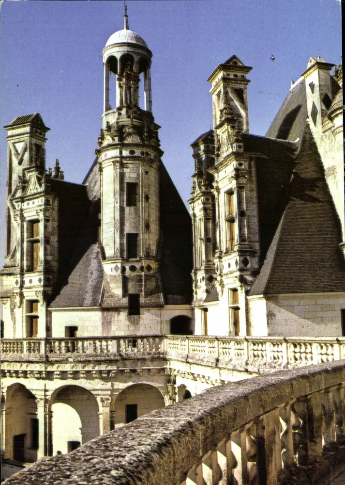 Château de Chambord — Westtürme des Bergfrieds genannt Turm Dieudonné — Éditions GAUD - Vorderseite