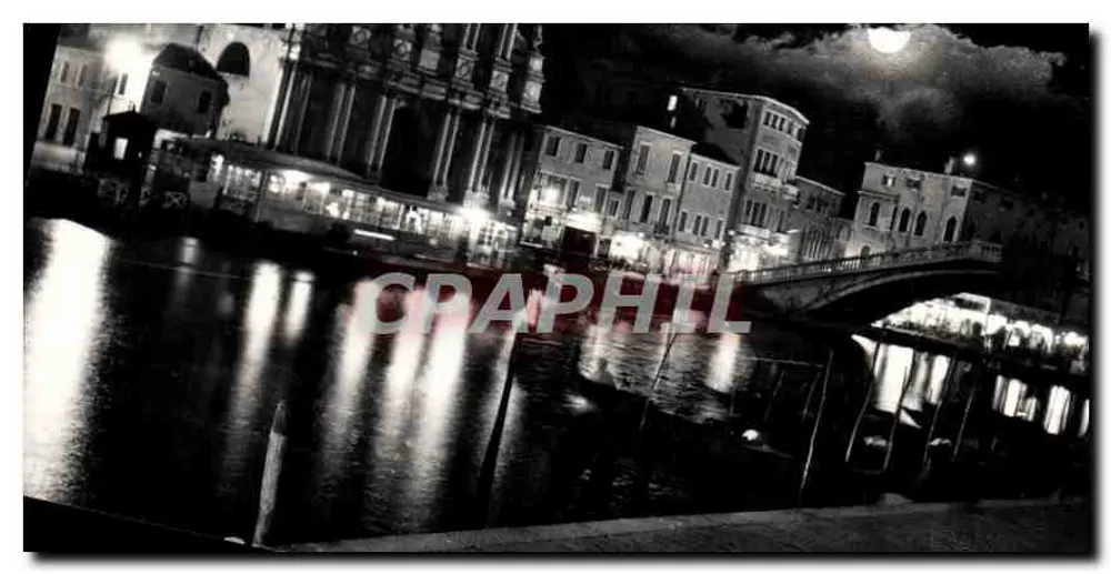 Venedig — Nachtsicht des Brücke und Kirche — Ed. S.B.V. n°291 - Vorderseite