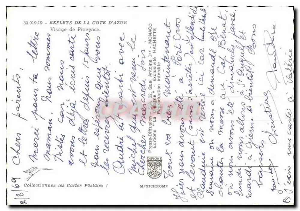 Vista da Provença — Rosto da Provença — Edições Hachette - Verso
