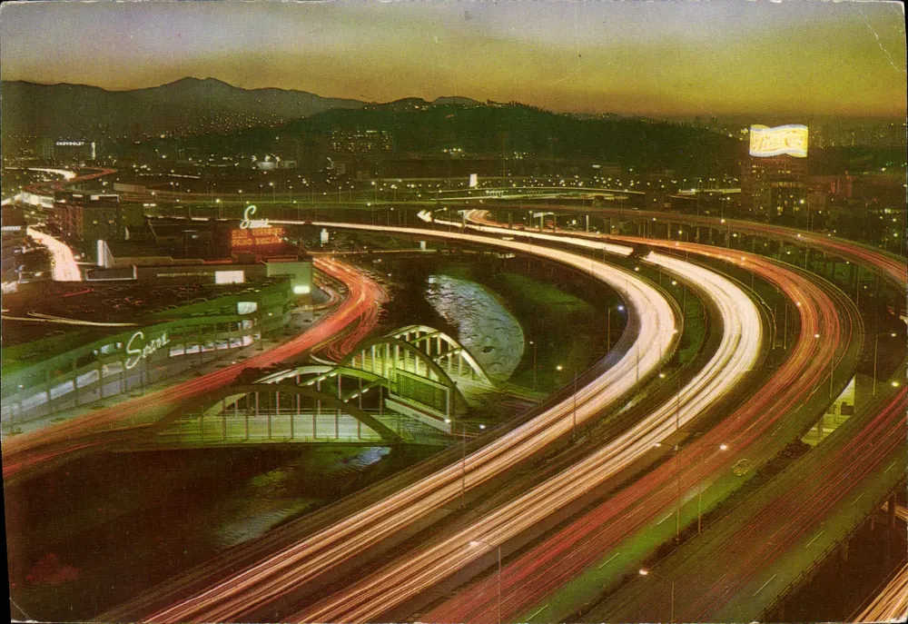 Nachtansicht der Autobahn "El Pulpo" — Caracas — Verlag EDICAR, Nr. 436 - Vorderseite