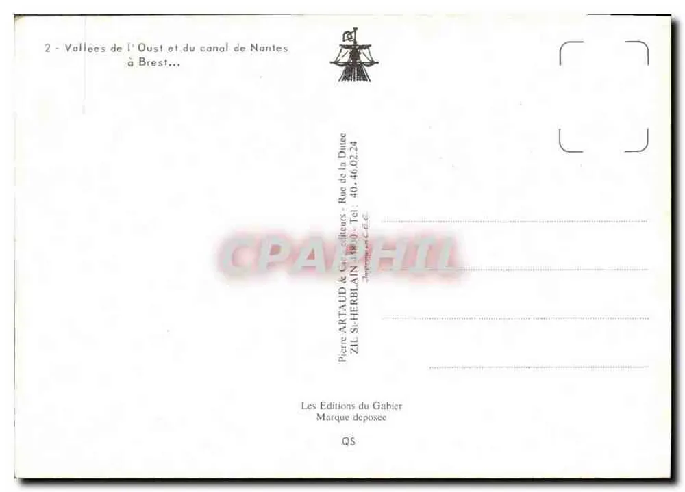 Täler der Oust und des Kanals von Nantes bis Brest — Les Éditions du Gabier - Rückseite