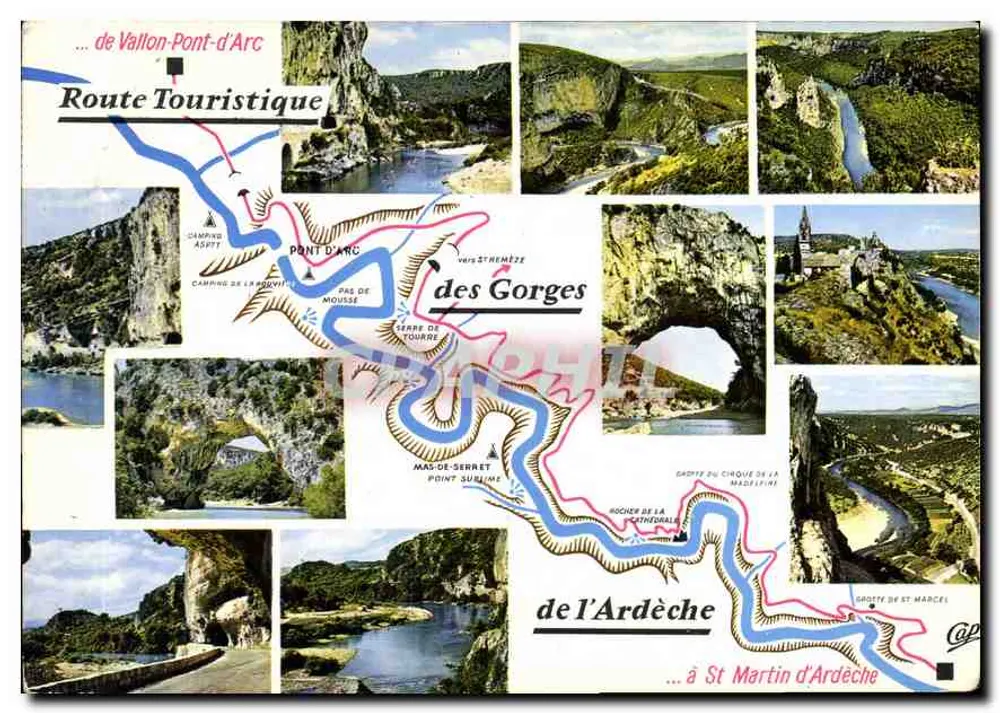 Gorges da Ardèche — Rota Turística — EKTACAR - Frente
