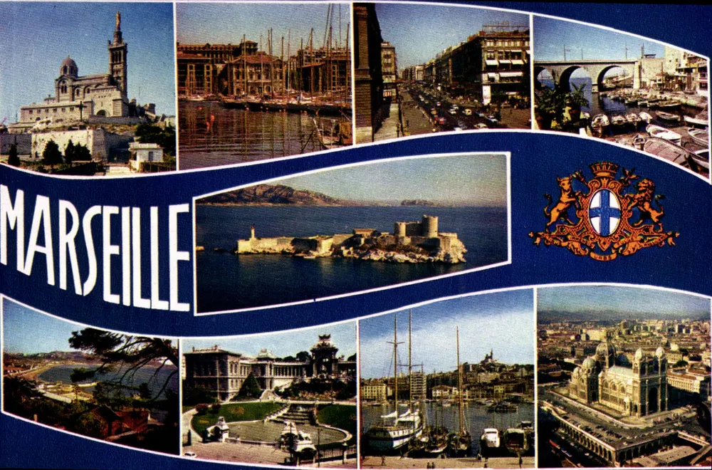 Marselha — vista panorâmica — edições da França - Frente