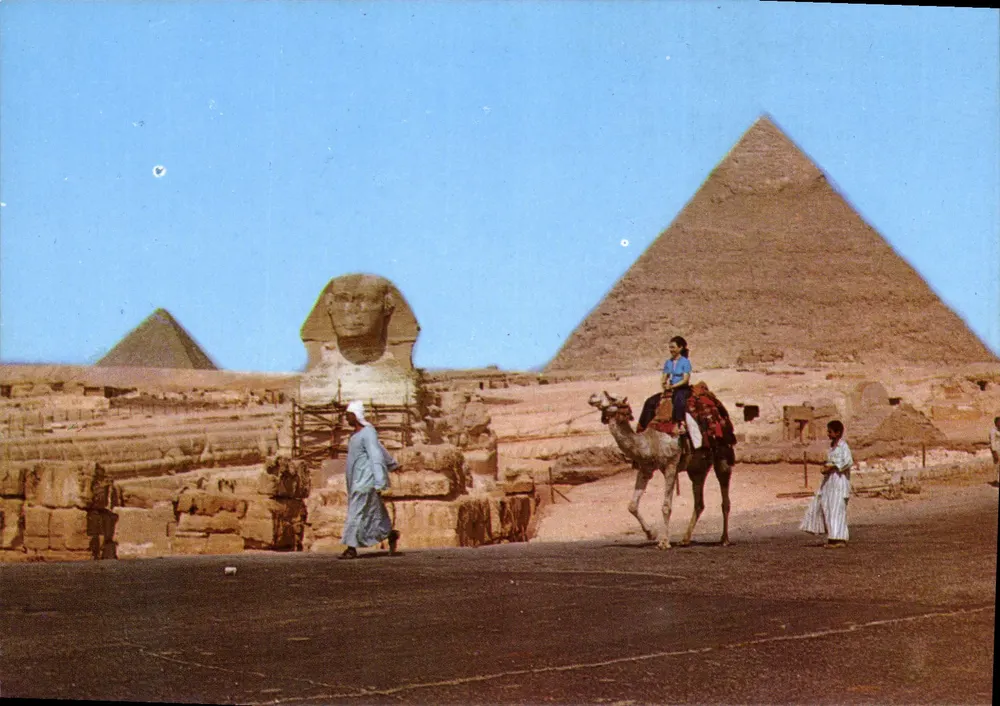 Gizeh — De Sfinx en de piramide van Chefrè — Editie Egypte - Voorkant