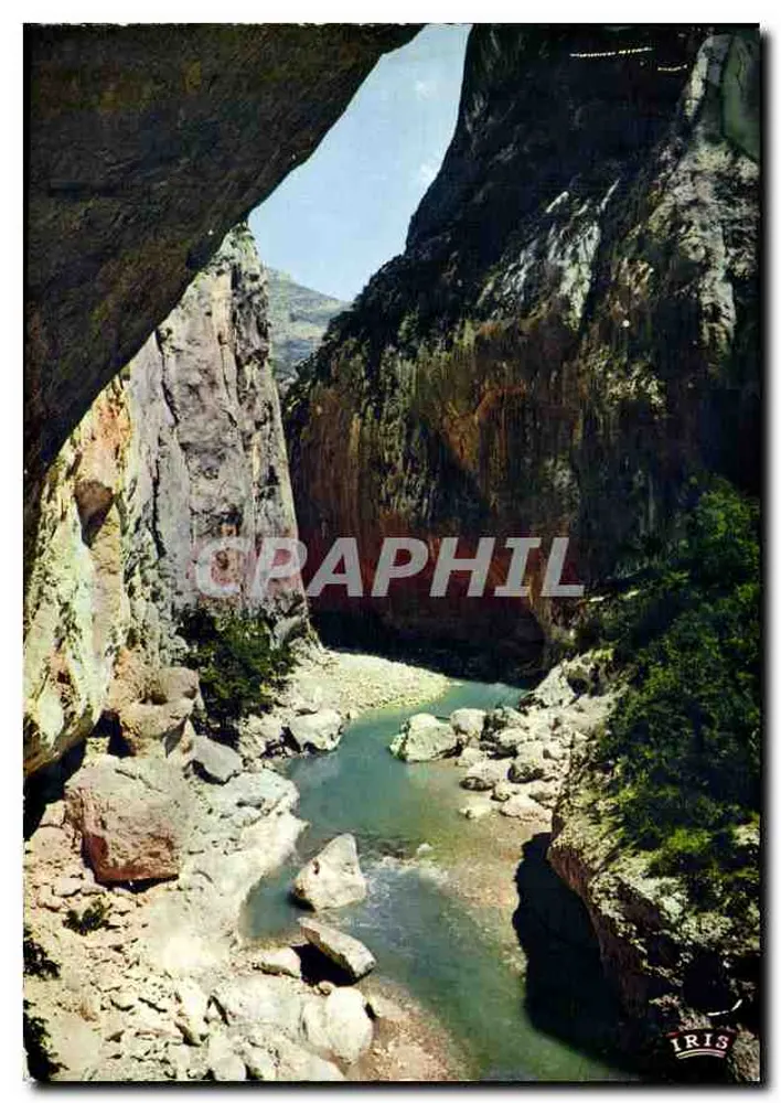 Gorges des Verdon — Der Couloir de Samson von der Baume aux Pigeons aus gesehen — Iris Edition - Vorderseite