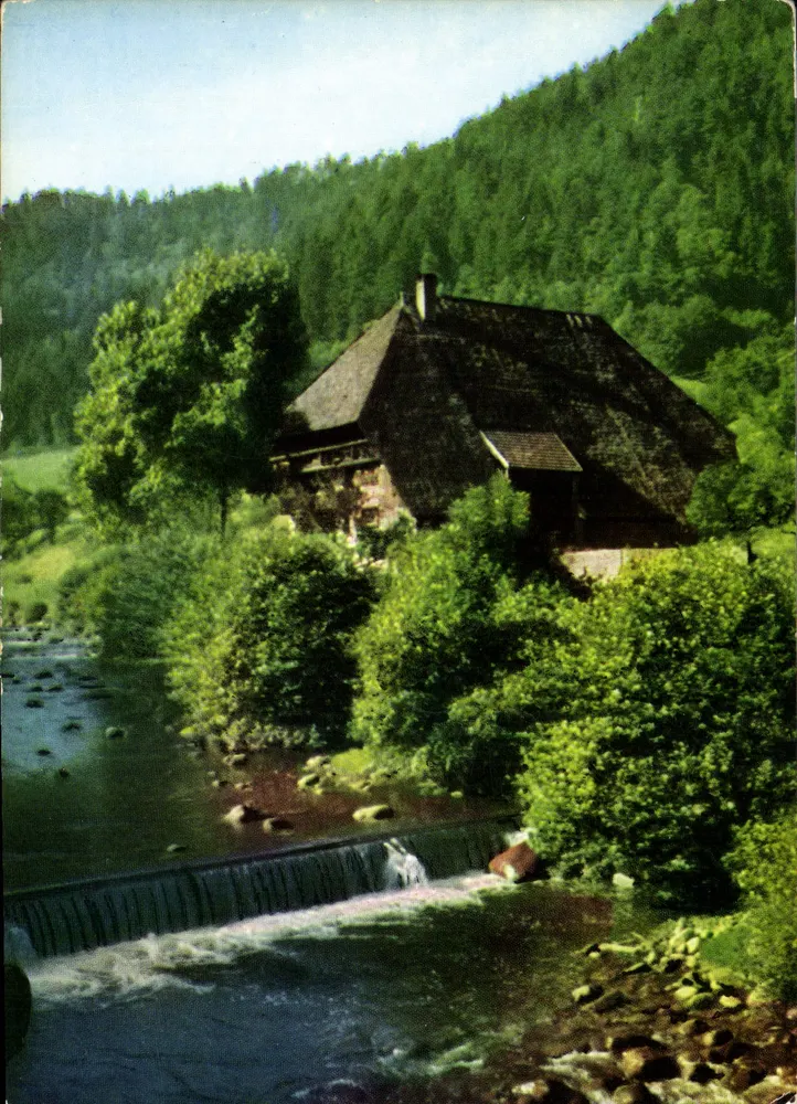 Altes Schwarzwaldhaus bei Niederwasser im Gutachtal — Cramer'schwarzwaldfächer KG, Dortmund — n° 510 - Vorderseite