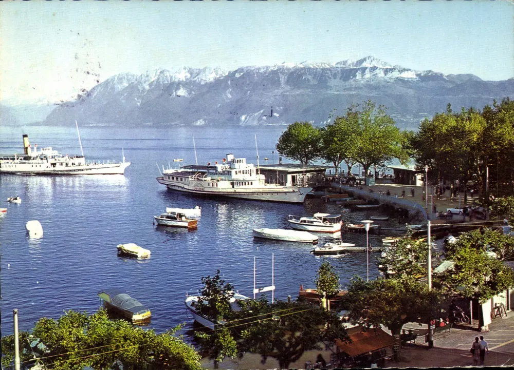 Lausanne-Ouchy — Ansicht des Lacs Léman und Grammont — Photoglob-Wehrli SA, Zürich/Vevey - Vorderseite