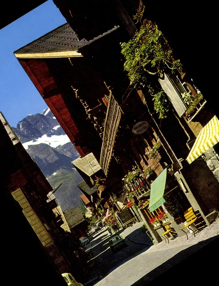 Champéry — Typische Häuser des Val d'Illiez — Photo-Prints - Vorderseite