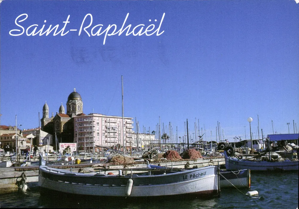 Saint-Raphaël — O porto e a catedral — Éditions de LOUS/VALET 84/06 - Frente