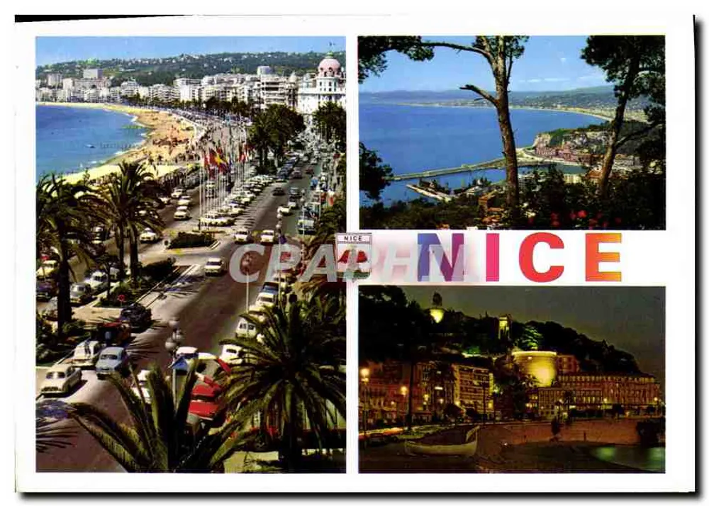 Nice — Panoramablick und nächtlicher Blick — Les Editions NICE - Vorderseite