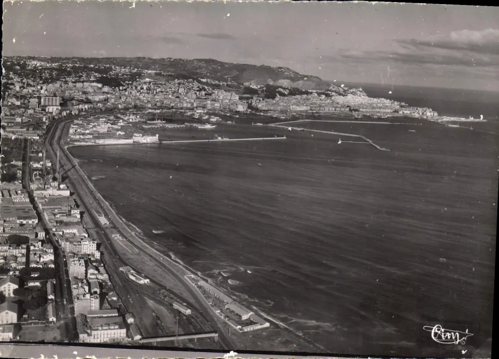 Alger — Luftbild des Hafens und der Stadt — Cimy's - Vorderseite