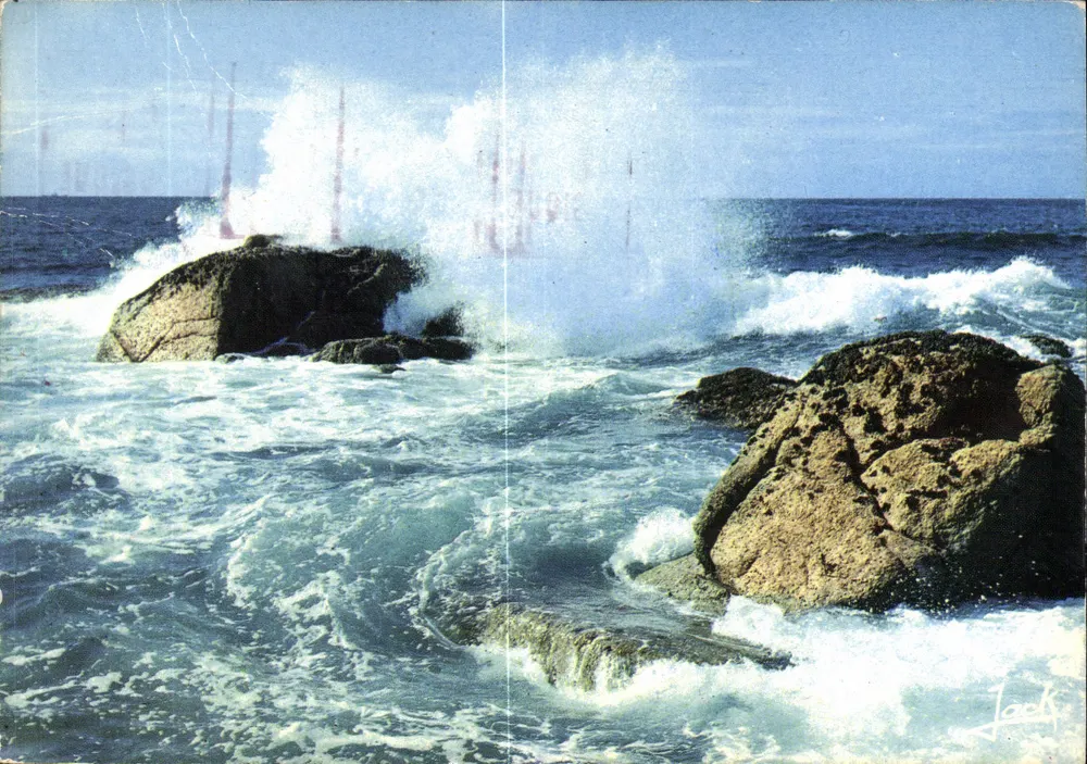 Golven in zware zee — Kleuren van Bretagne, n° 705 — Éditions d'Art Jack - Voorkant