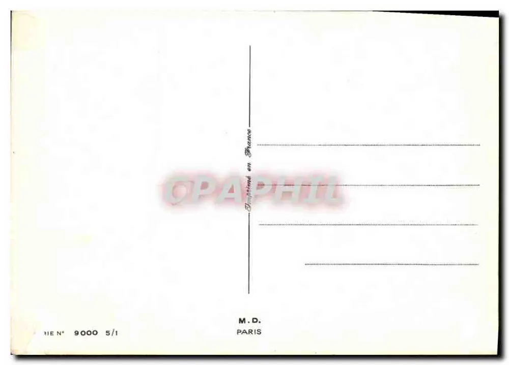 एक अकेला पेड़ झील के किनारे पर — प्रकाशक M.D. पेरिस, संख्या 9000 5/1 - पीछे