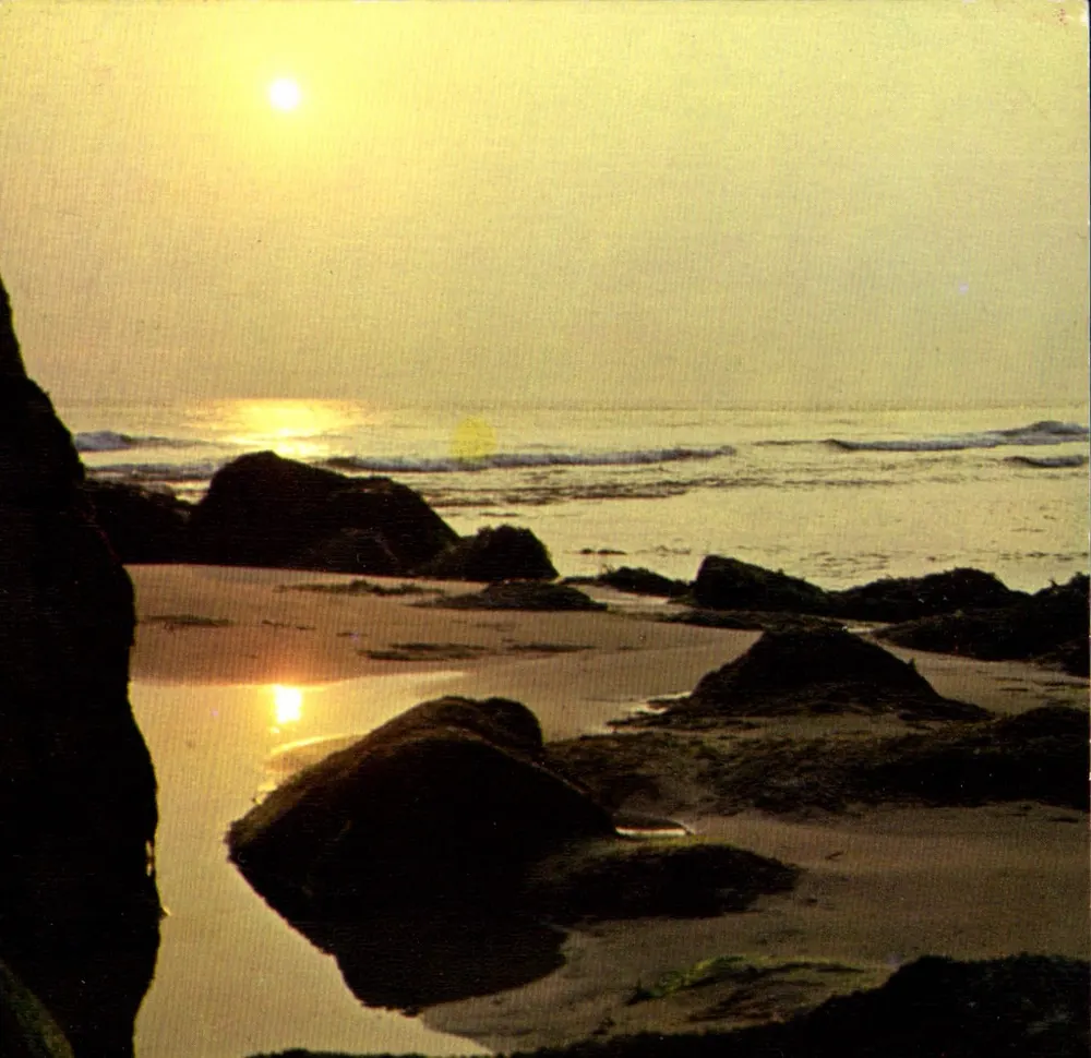 Maré baixa ao pôr do sol — A Bretanha em cores, série MX 4268 — Éditions IRIS JOS - Frente